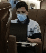 Working on a train